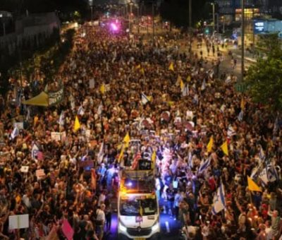 গাজায় যুদ্ধ বন্ধের দাবিতে ইসরাইলে লাখো মানুষের বিক্ষোভ