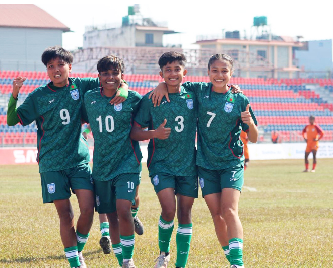 বাংলাদেশ ২-০ গোলে হারাল ভারতকে